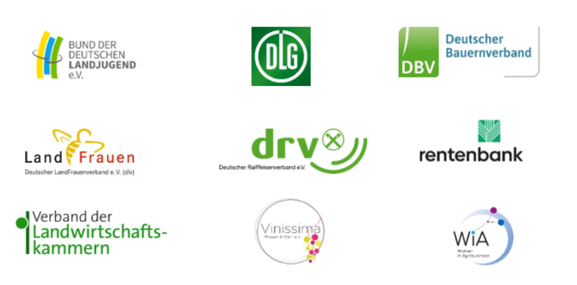 Logos der Allianz, bestehend aus neun Akteuren aus der Landwirtschaft, dem ländlichen Raum, der Wirtschaft und Politik