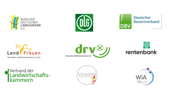 Logos der Allianz, bestehend aus neun Akteuren aus der Landwirtschaft, dem ländlichen Raum, der Wirtschaft und Politik