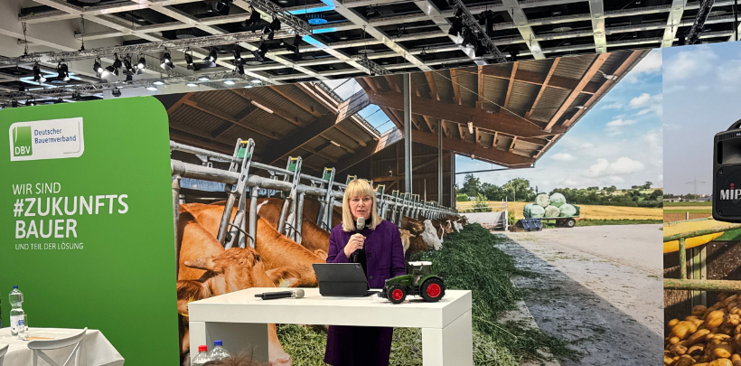 Nikola Steinbock während ihrer Keynote auf dem DBV-Medienabend am 19.1.2026