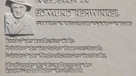 Gedenkplatte Edmund Rehwinkel